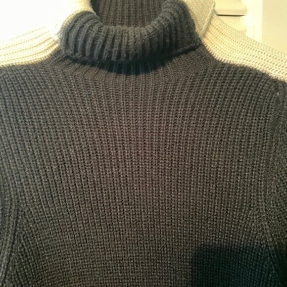 a.n.a Women's black sweater with white accent shoulder stripe - Picture 7 of 9